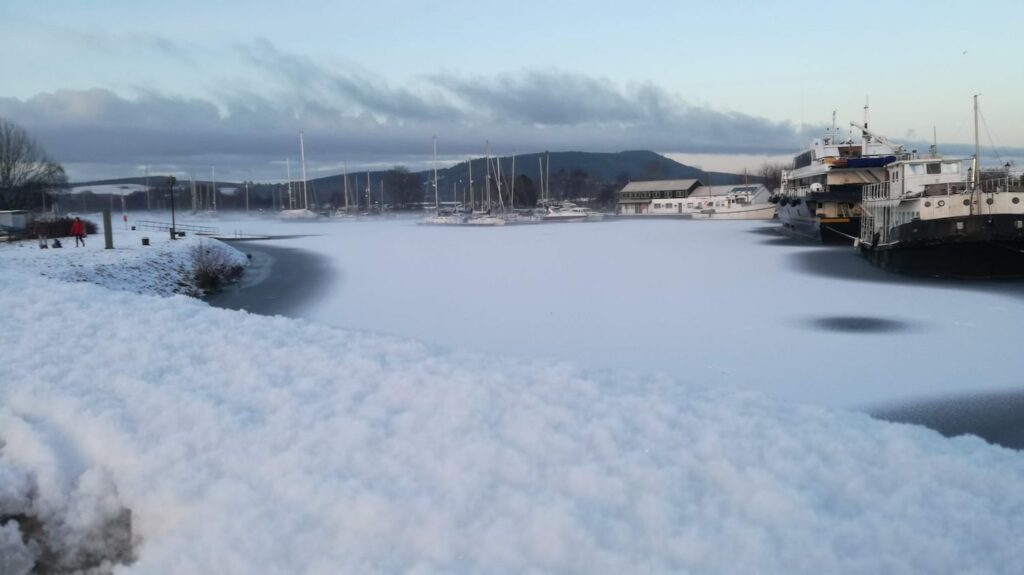 Canal d'Inverness sous la neige