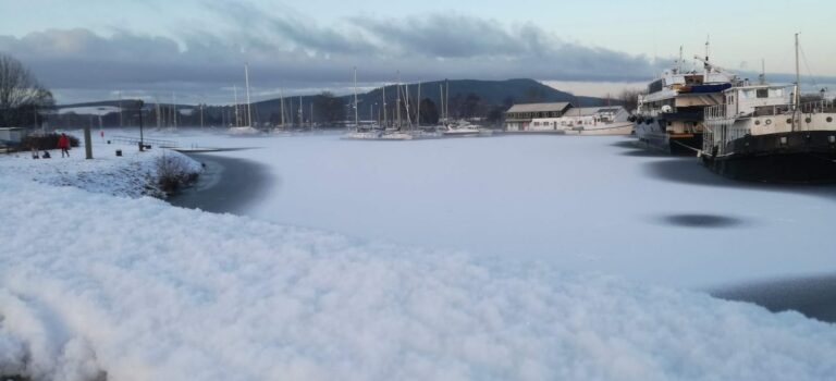 Canal d'Inverness sous la neige