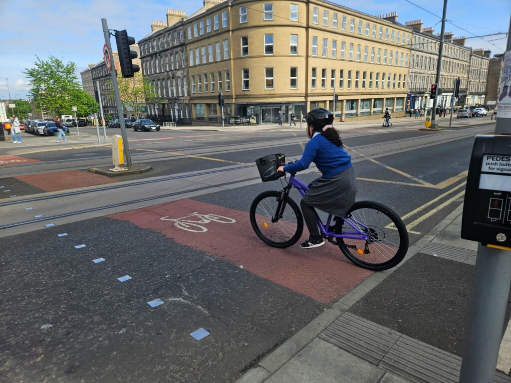 Le "school run" à vélo - Edimbourg