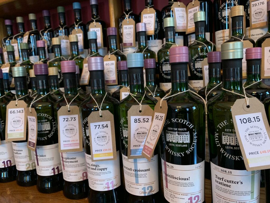 Scotch Malt Whisky Society - photo de bouteilles
