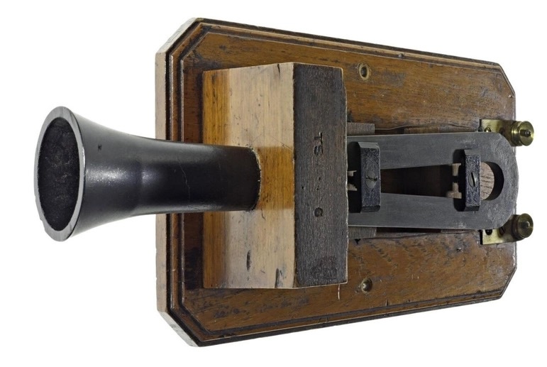 Photo du "box telephone" Musée national d'Edimbourg (Écosse)